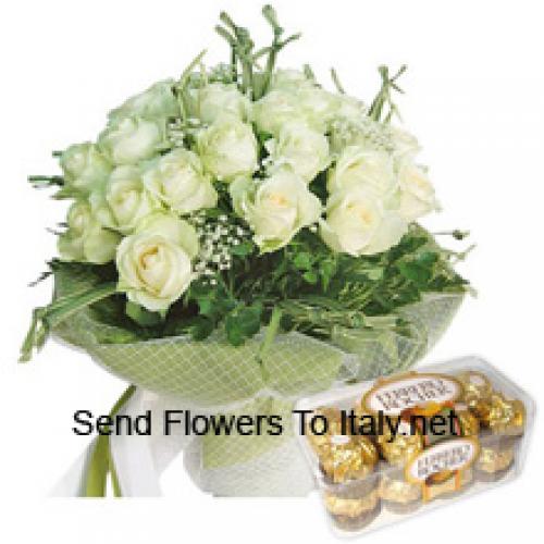 19 Rosen mit leckeren 16 Stk. Ferrero Rochers