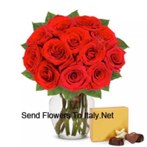 11 Red Roses with Imported Chocolates