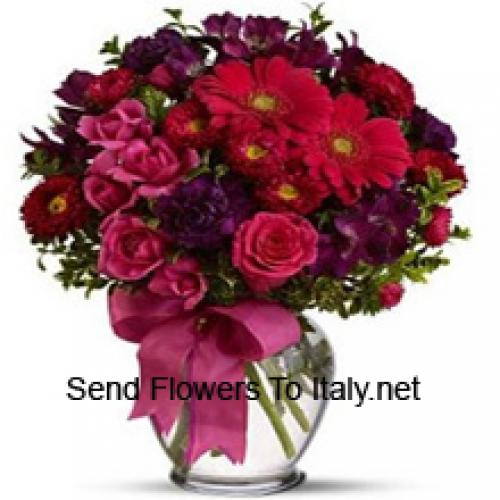 37 Roses and Gerberas with Assorted Flowers