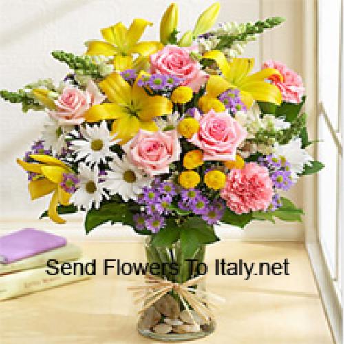 Elegant Assorted Flowers in Vase